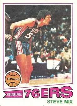 1977-78 Topps - White Backs #116 - Steve Mix - Philadelphia 76ers