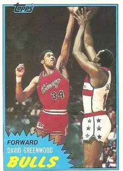 1981-82 Topps #MW67 - David Greenwood - Chicago Bulls