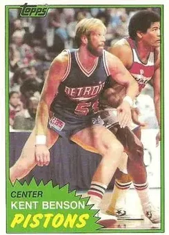 1981-82 Topps #MW80 - Kent Benson - Detroit Pistons