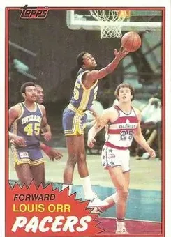 1981-82 Topps #MW93 - Louis Orr - Indiana Pacers