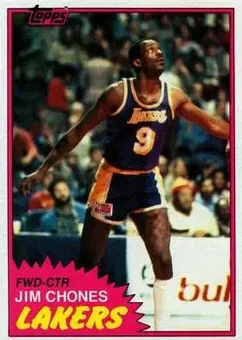 1981-82 Topps #W76 - Jim Chones - Los Angeles Lakers