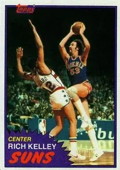 1981-82 Topps #W81 - Rich Kelley - Phoenix Suns