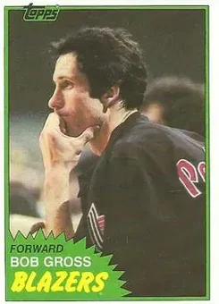 1981-82 Topps #W84 - Bob Gross - Portland Trail Blazers