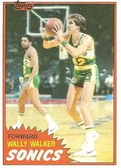 1981-82 Topps #W100 - Wally Walker - Seattle SuperSonics