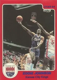 1983-84 Star #219 - Eddie Johnson - Kansas City Kings