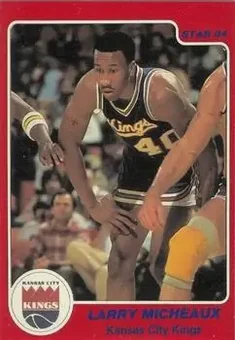 1983-84 Star #221 - Larry Micheaux - Kansas City Kings
