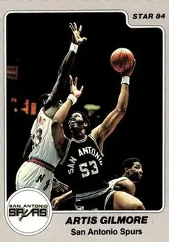 1983-84 Star #244 - Artis Gilmore - San Antonio Spurs