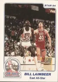 1984 Star All-Star Game #6 - Bill Laimbeer - Detroit Pistons