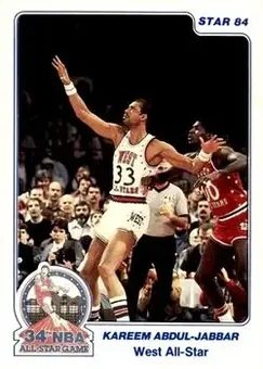 1984 Star All-Star Game #14 - Kareem Abdul-Jabbar - Los Angeles Lakers