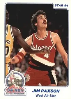 1984 Star All-Star Game #22 - Jim Paxson - Portland Trail Blazers