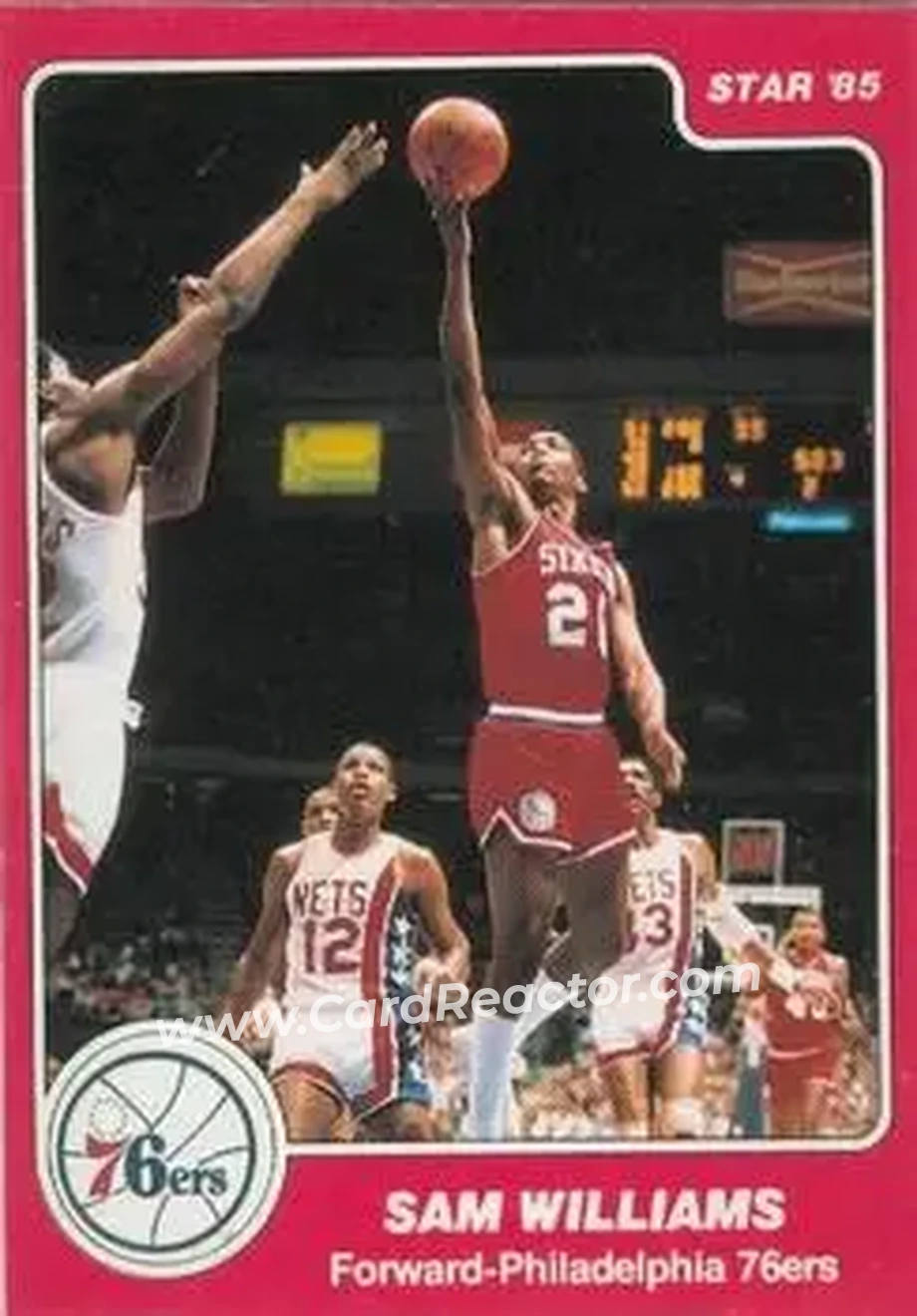 1984-85 Star #211 - Sam Williams - Philadelphia 76ers - Front