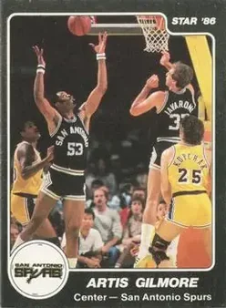 1985-86 Star #145 - Artis Gilmore - San Antonio Spurs