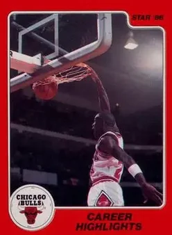 1986 Star Michael Jordan #7 - Michael Jordan - Chicago Bulls