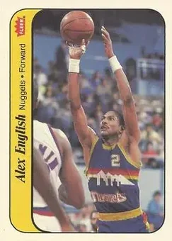 1986-87 Fleer - Stickers #4 - Alex English - Denver Nuggets