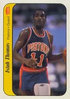1986-87 Fleer - Stickers #10 - Isiah Thomas - Detroit Pistons
