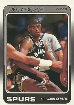 1988-89 Fleer #101 - Greg Anderson - San Antonio Spurs
