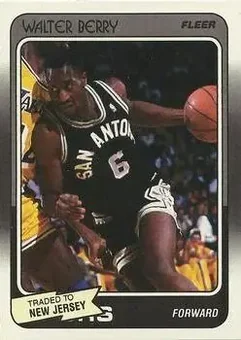 1988-89 Fleer #102 - Walter Berry - New Jersey Nets