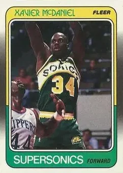 1988-89 Fleer #108 - Xavier McDaniel - Seattle SuperSonics