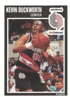1989-90 Fleer #129 - Kevin Duckworth - Portland Trail Blazers