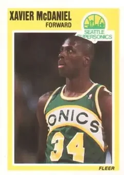 1989-90 Fleer #148 - Xavier McDaniel - Seattle SuperSonics