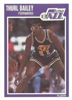 1989-90 Fleer #151 - Thurl Bailey - Utah Jazz