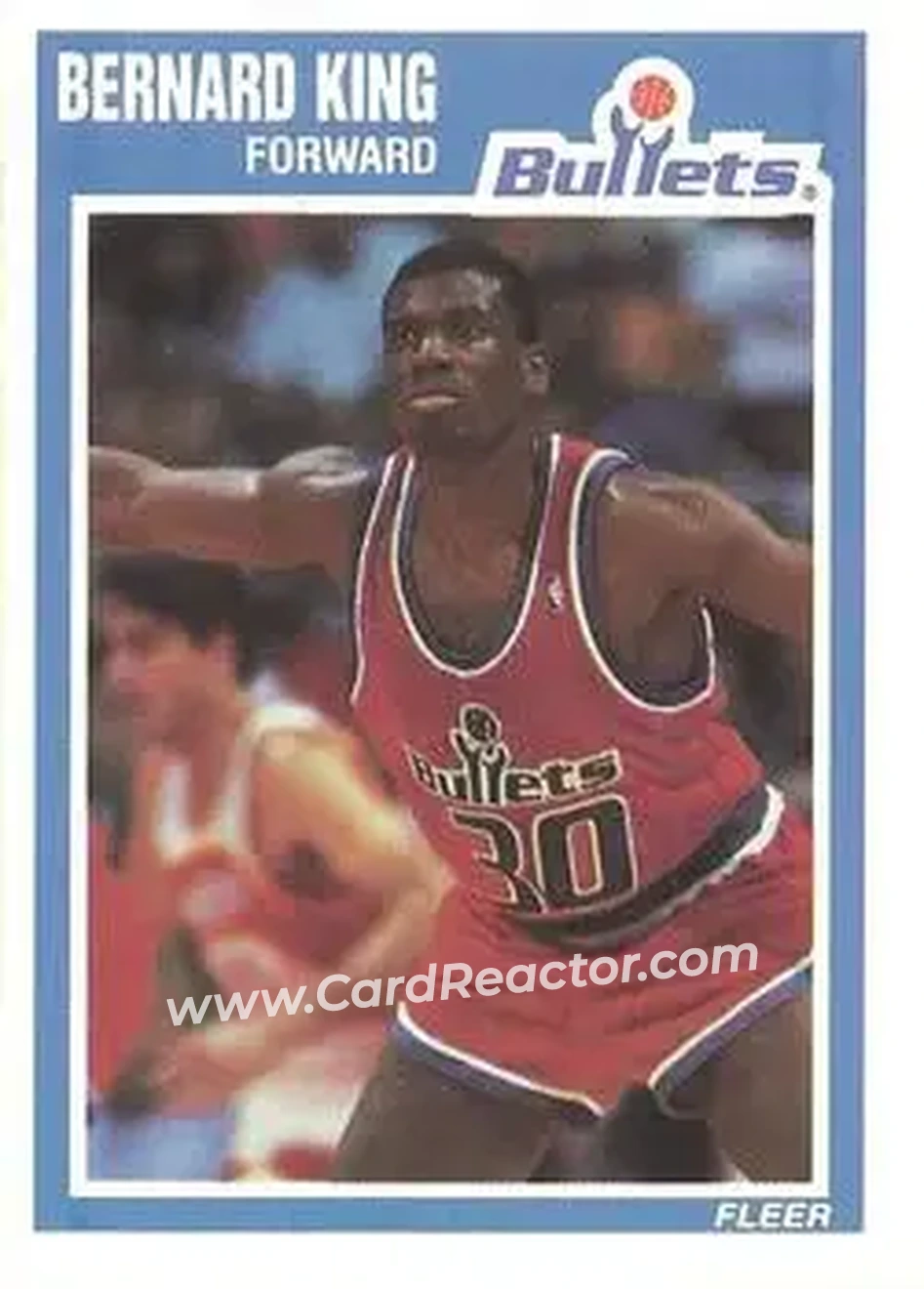1989-90 Fleer #159 - Bernard King - Washington Bullets - Front