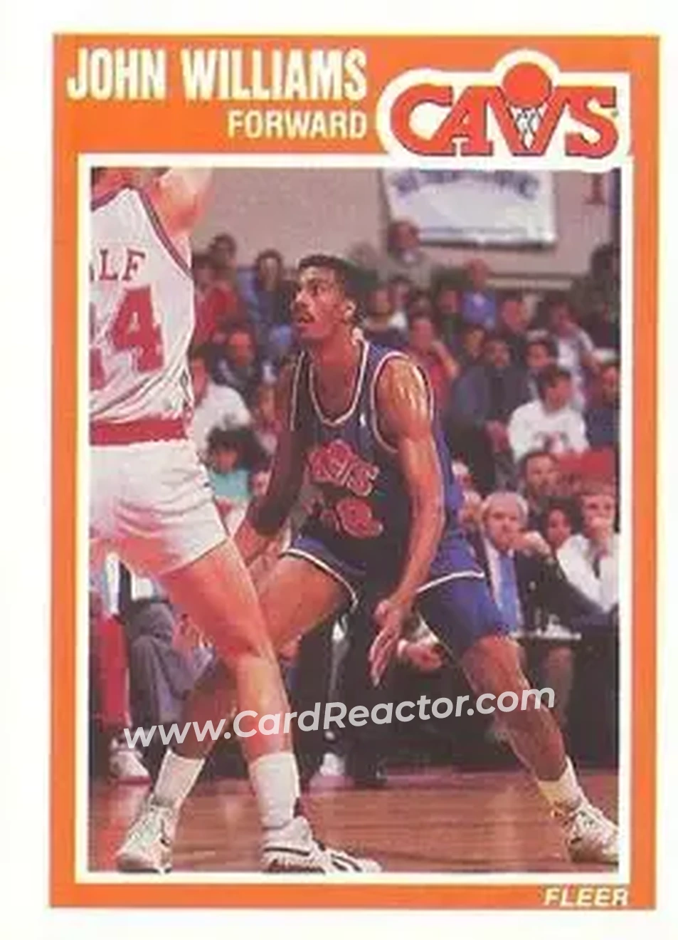 1989-90 Fleer #162b - John Williams - Cleveland Cavaliers - Front