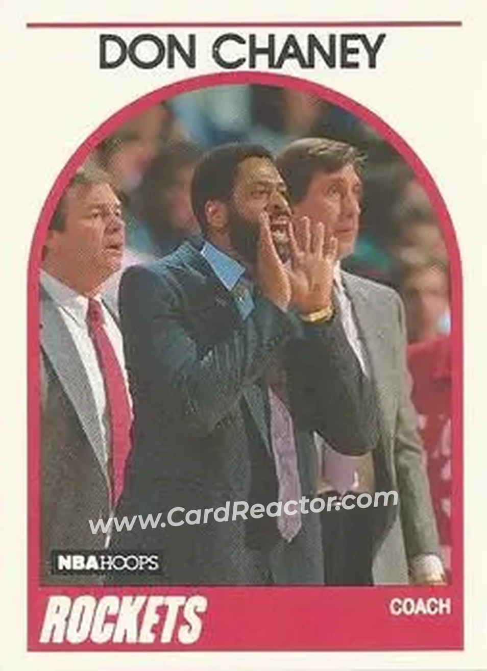 1989-90 Hoops #123b - Don Chaney - Houston Rockets - Front