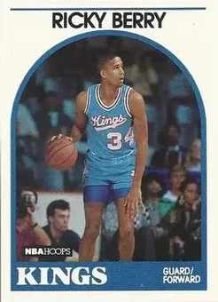1989-90 Hoops #186 - Ricky Berry - Sacramento Kings