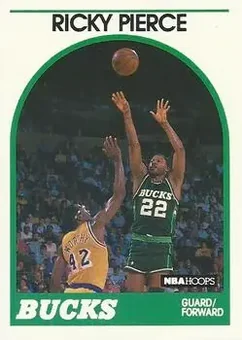 1989-90 Hoops #212 - Ricky Pierce - Milwaukee Bucks