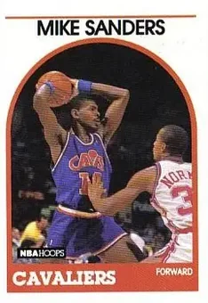 1989-90 Hoops #226 - Mike Sanders - Cleveland Cavaliers