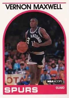 1989-90 Hoops #271 - Vernon Maxwell - San Antonio Spurs