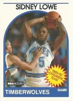1989-90 Hoops #313 - Sidney Lowe - Minnesota Timberwolves