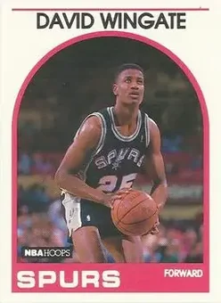 1989-90 Hoops #323 - David Wingate - San Antonio Spurs