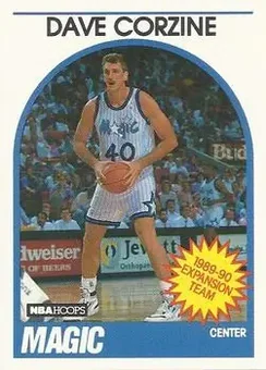 1989-90 Hoops #343 - Dave Corzine - Orlando Magic