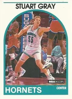 1989-90 Hoops #352 - Stuart Gray - Charlotte Hornets