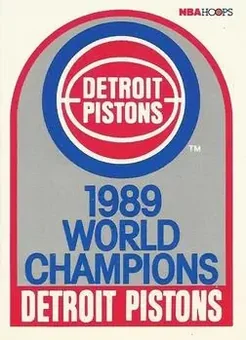 1989-90 Hoops #353b - Champions - Detroit Pistons