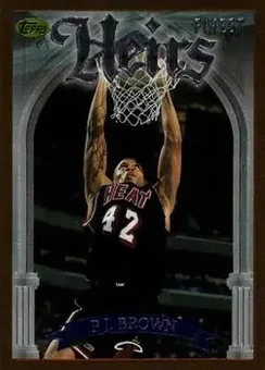 1996-97 Finest #179 - P.J. Brown - Miami Heat
