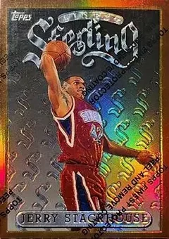 1996-97 Finest - Refractors #48 - Jerry Stackhouse - Philadelphia 76ers
