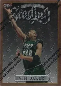 1996-97 Finest - Refractors #49 - Vin Baker - Milwaukee Bucks