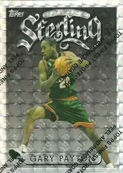 1996-97 Finest - Refractors #114 - Gary Payton - Seattle SuperSonics