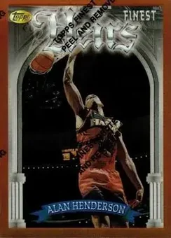 1996-97 Finest - Refractors #169 - Alan Henderson - Atlanta Hawks