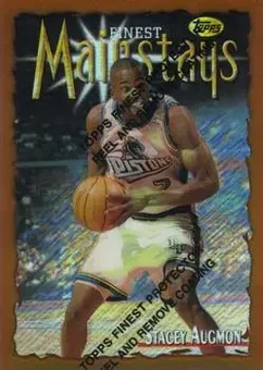 1996-97 Finest - Refractors #178 - Stacey Augmon - Detroit Pistons