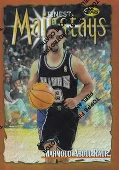 1996-97 Finest - Refractors #190 - Mahmoud Abdul-Rauf - Sacramento Kings