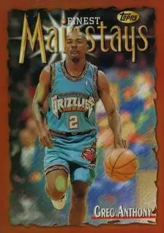 1996-97 Finest - Refractors #212 - Greg Anthony - Vancouver Grizzlies