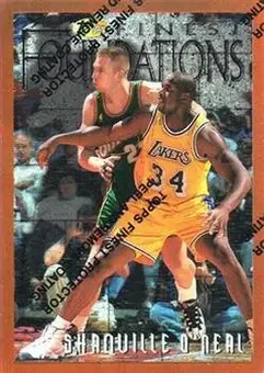 1996-97 Finest - Refractors #243 - Shaquille O'Neal - Los Angeles Lakers