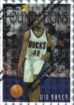1996-97 Finest - Refractors #268 - Vin Baker - Milwaukee Bucks
