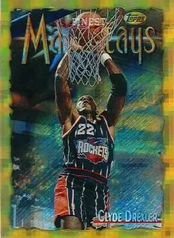 1996-97 Finest - Refractors #276 - Clyde Drexler - Houston Rockets