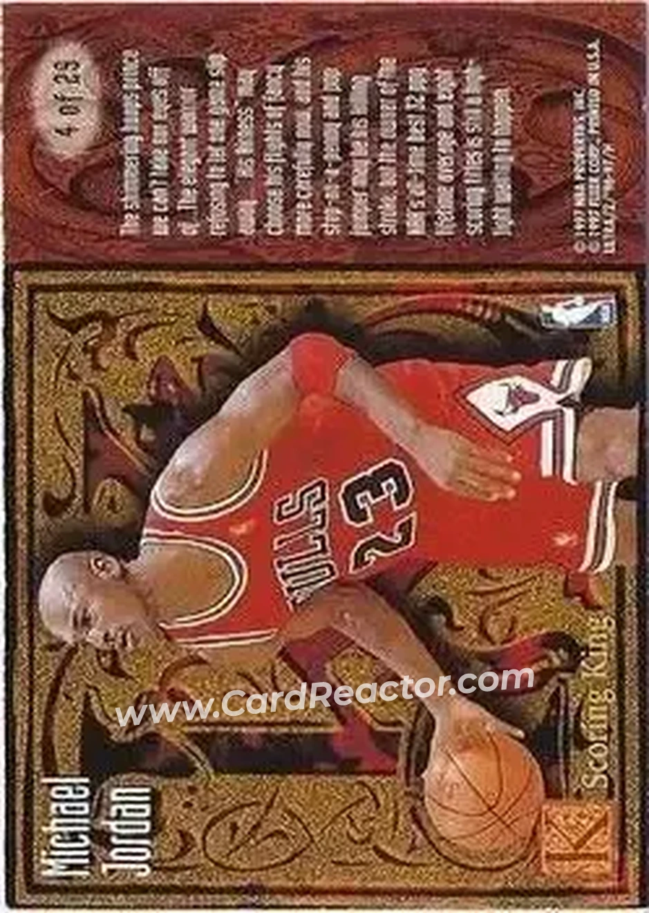 1996-97 Ultra - Scoring Kings #4 - Michael Jordan - Chicago Bulls - Back