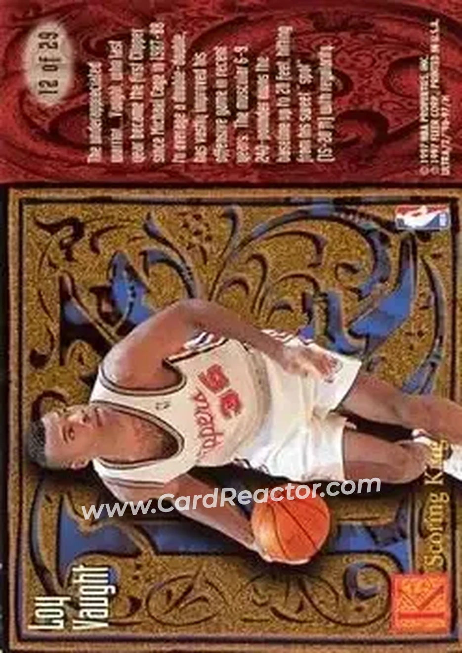 1996-97 Ultra - Scoring Kings #12 - Loy Vaught - Los Angeles Clippers - Back